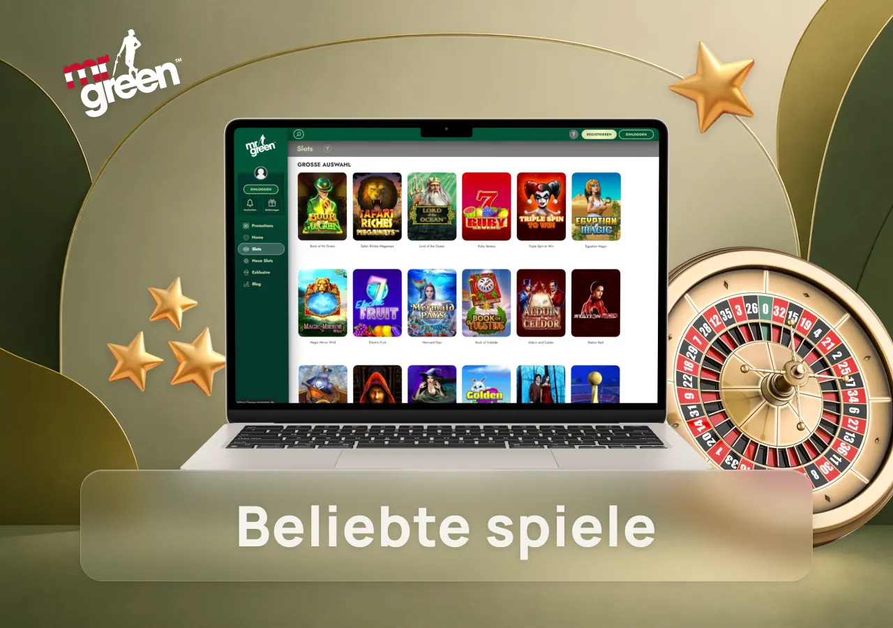 Beliebte Casinospiele mit Roulette, Spielautomaten und weiteren Klassikern für österreichische Spieler.